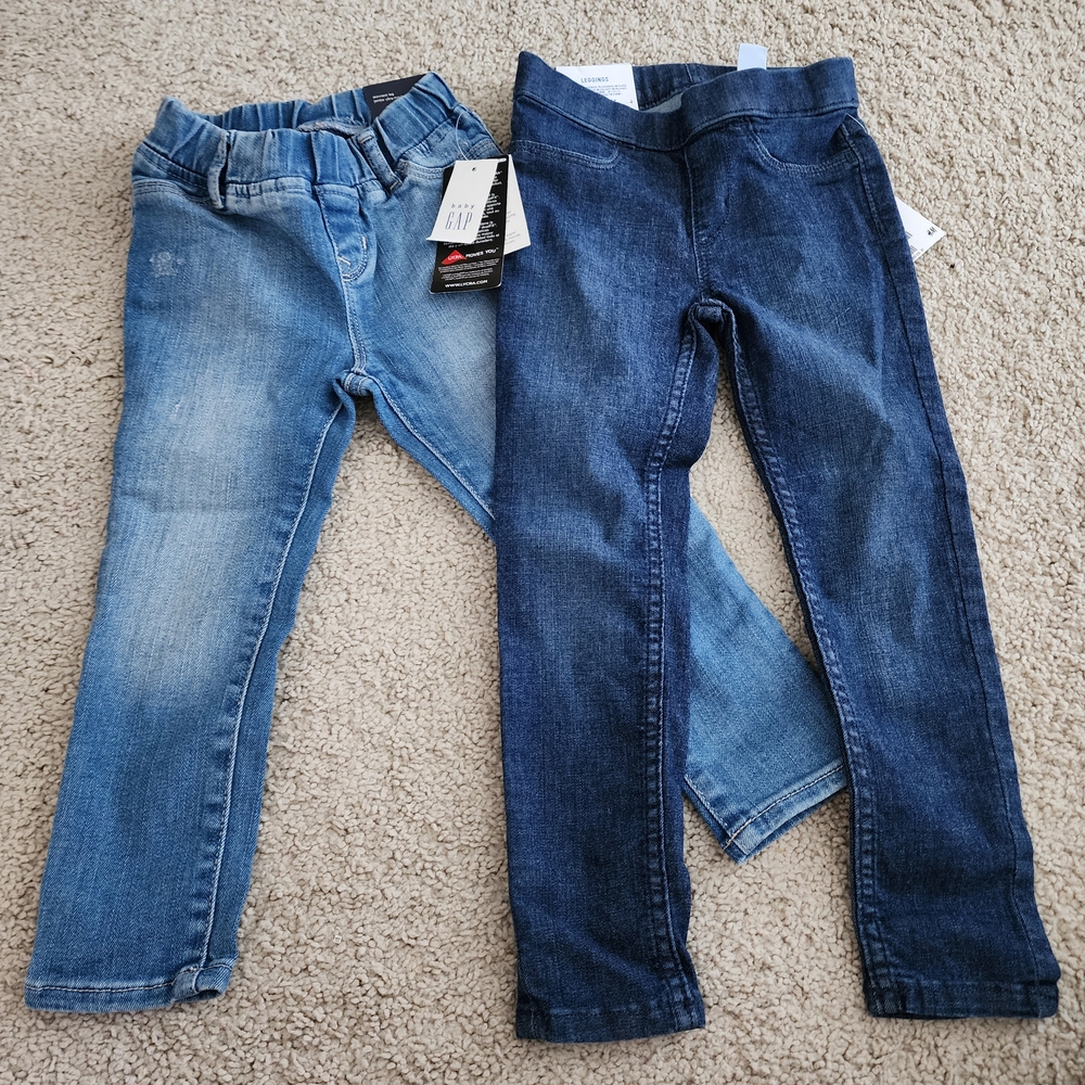 New! Gap & H&M Toddler Jeans Lot